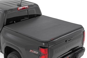 GMC Canyon Soft Tri-Fold Bed Cover - Rough Country - Tri-Fold Vinyl - '23-'25